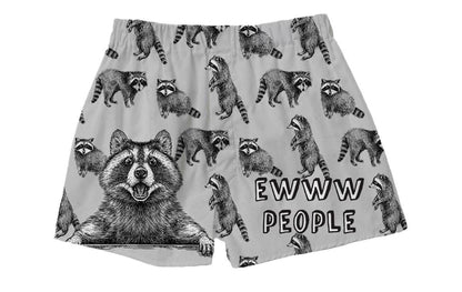 Ew People Raccoon Boxer Shorts - X-Large