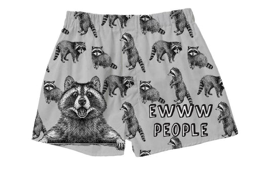 Ew People Raccoon Boxer Shorts - X-Large