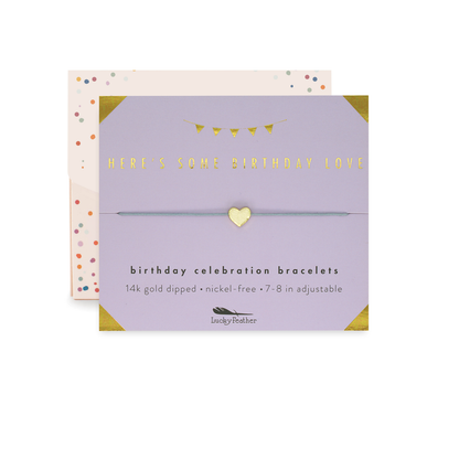 Birthday Bracelet + Envelope - 'Here's Some Birthday Love!'