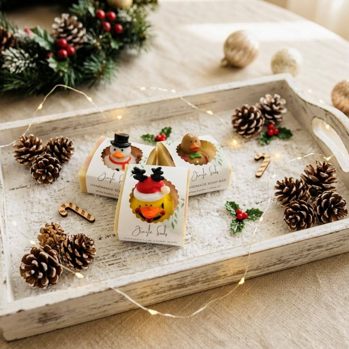 Jingle Suds Holiday Handmade Novelty Soap Bar SEASONAL