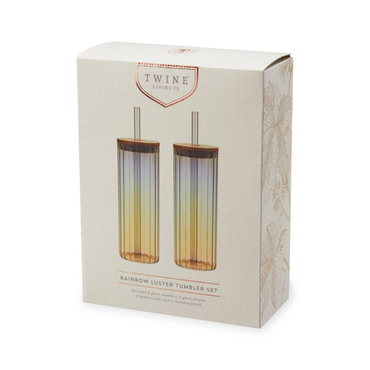 Rainbow Luster Tumblers (set of 2)