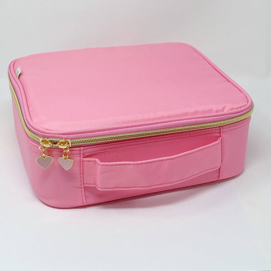 Glam Girl Cosmetic Case - Solid Pink