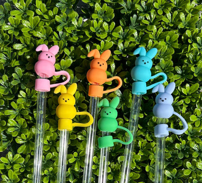 Spring Bunny Straw Topper