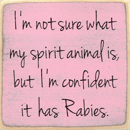 4x4 Block Sign - Spirit Animal
