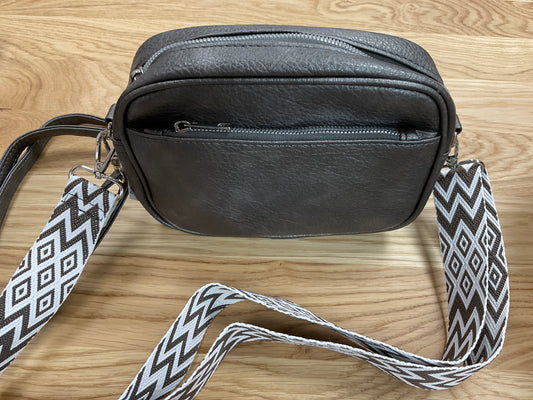 Pewter Double Strap Purse