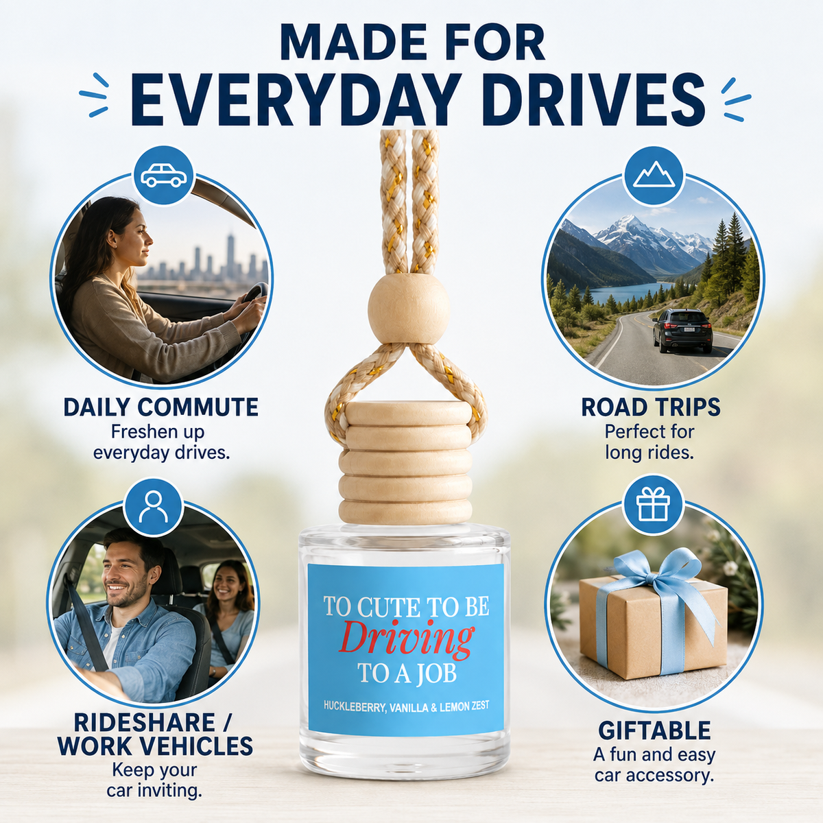 Car Diffuser - Too Cute To Be Driving To A Job