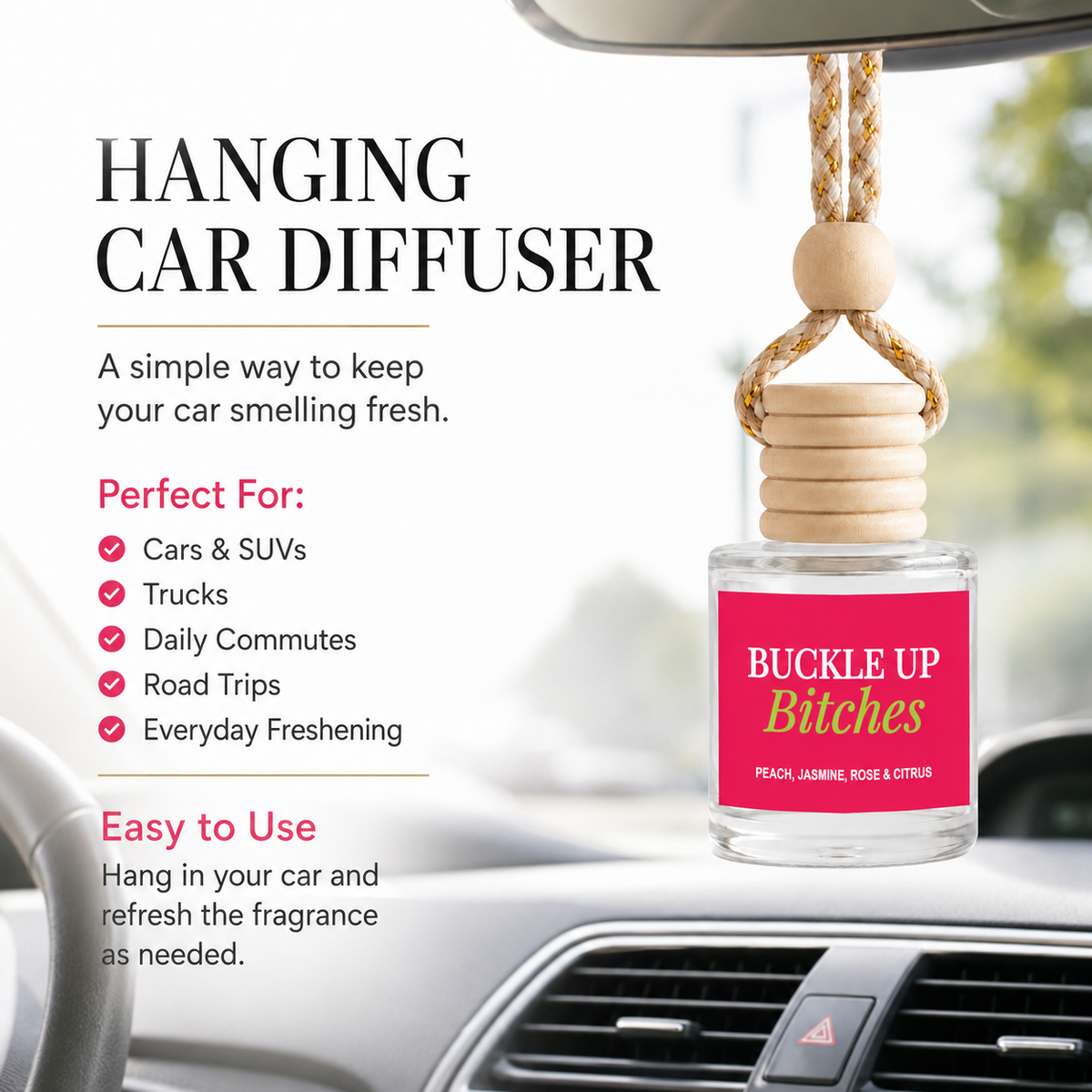 Car Diffuser - Buckle Up Bitches