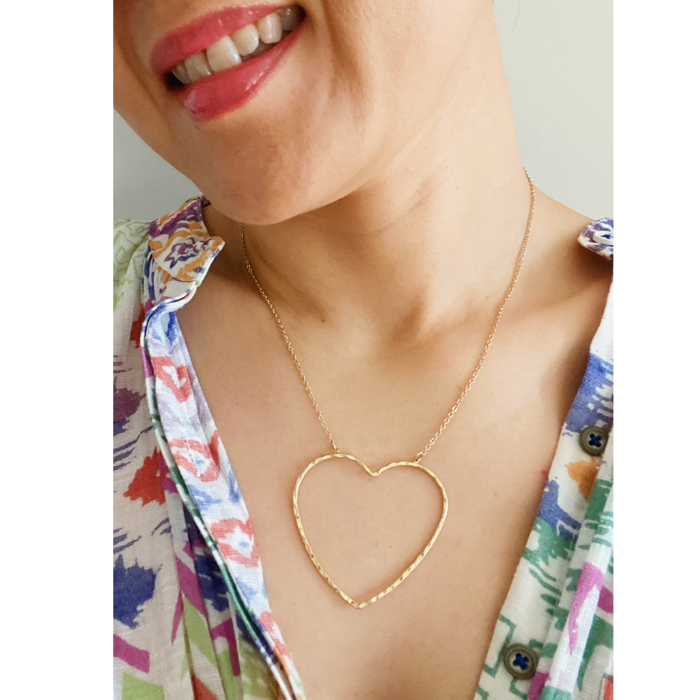 Big Heart To Love Gold Necklace