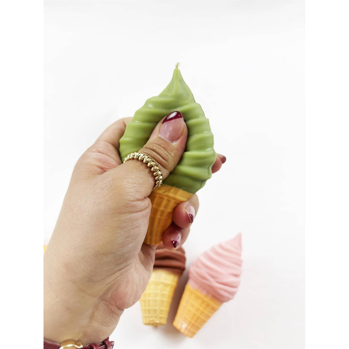 Crunchy Ice Cream Cone Squishy Toy