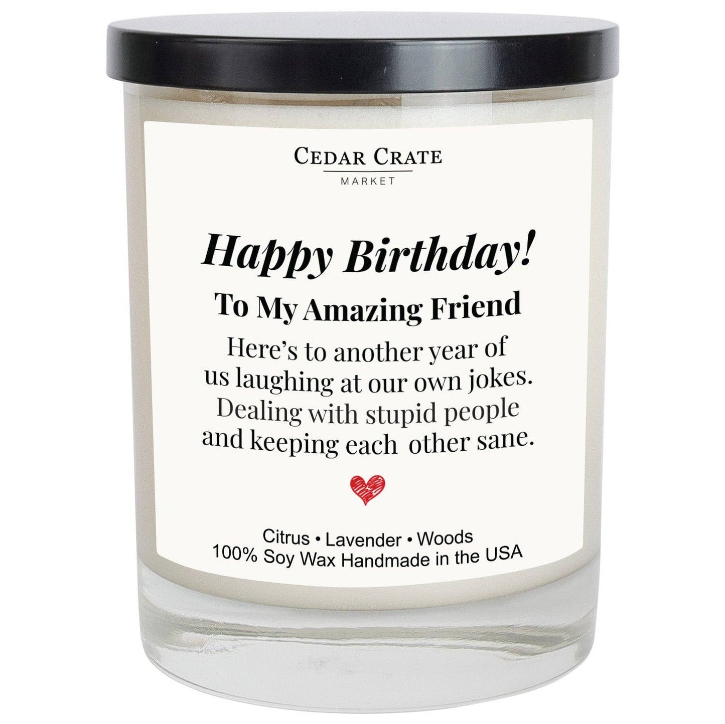 Happy Birthday To My Amazing Friend Birthday Candle Gift