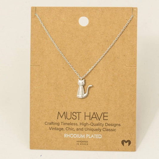 Cat Pendant Necklace
