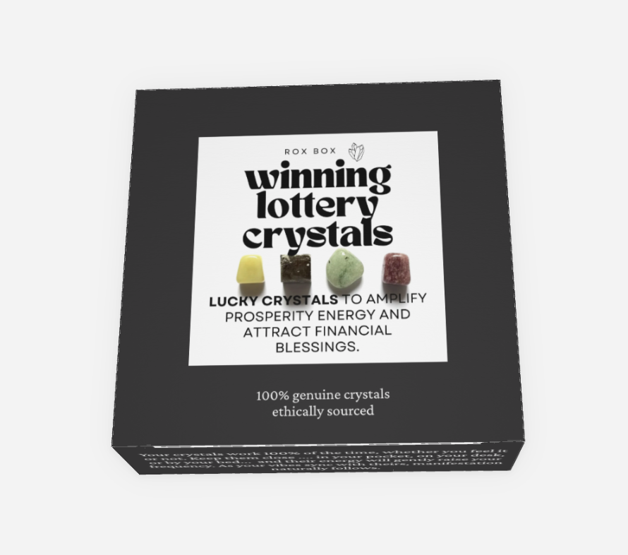 Winning lottery crystals - crystal gift for prosperity - cheeky gift funny gift