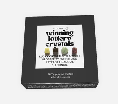 Winning lottery crystals - crystal gift for prosperity - cheeky gift funny gift