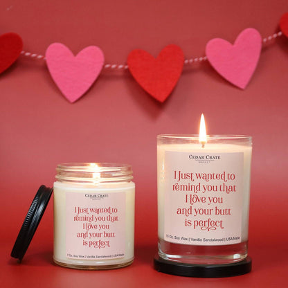 I Just Wanted To Remind You That I Love You Candle