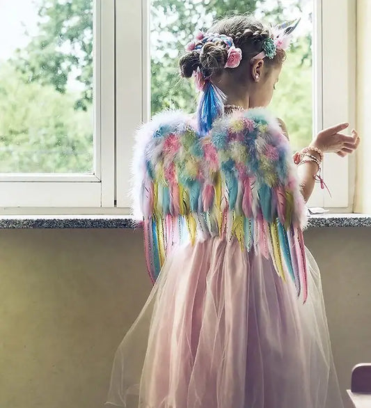 Unicorn Wings & Headband Set - Costume Accessory for Kids