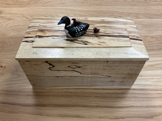 Loons Keepsake Wood Box