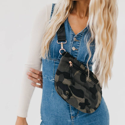 Jolie Puffer Belt Bag - Carolina Blue