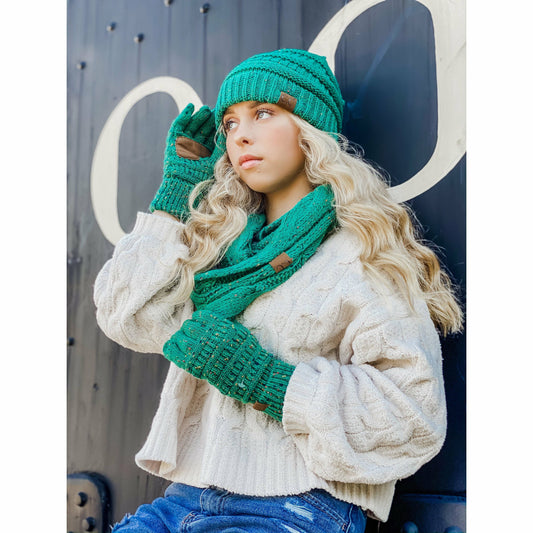 Flecked CC Women's Gloves