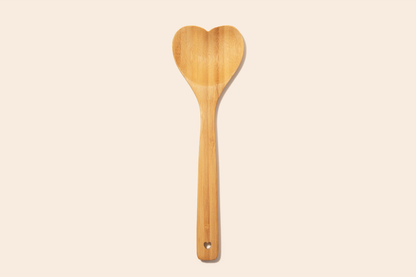 Heat Shaped Bamboo Serving Spoon