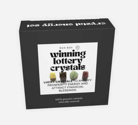 Winning lottery crystals - crystal gift for prosperity - cheeky gift funny gift