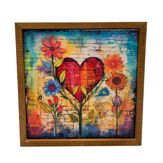 Heart With Spring Flowers