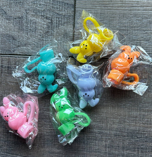 Spring Bunny Straw Topper