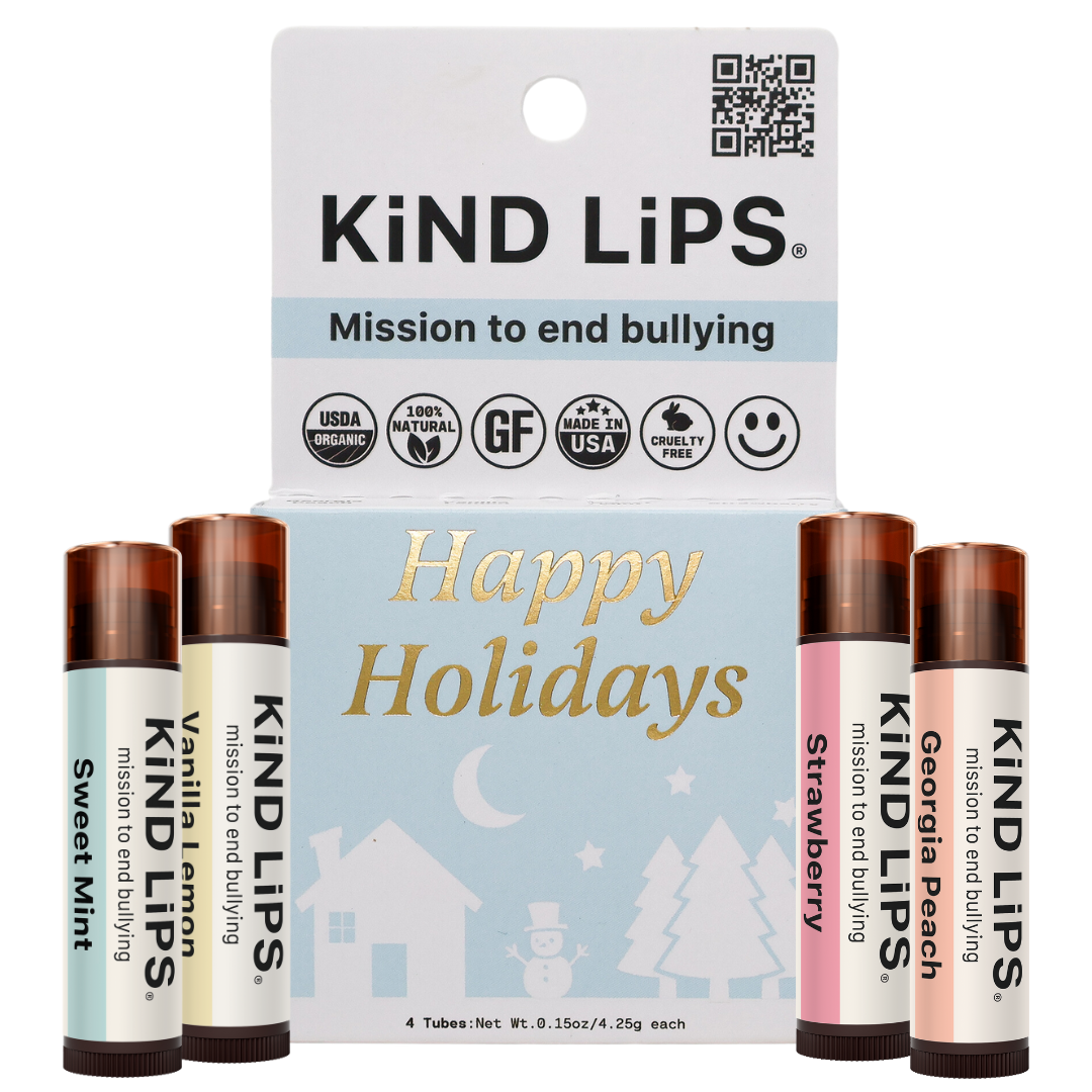 Variety 4 Pack, Stocking Stuffer, Holiday, Organic Lip Balm