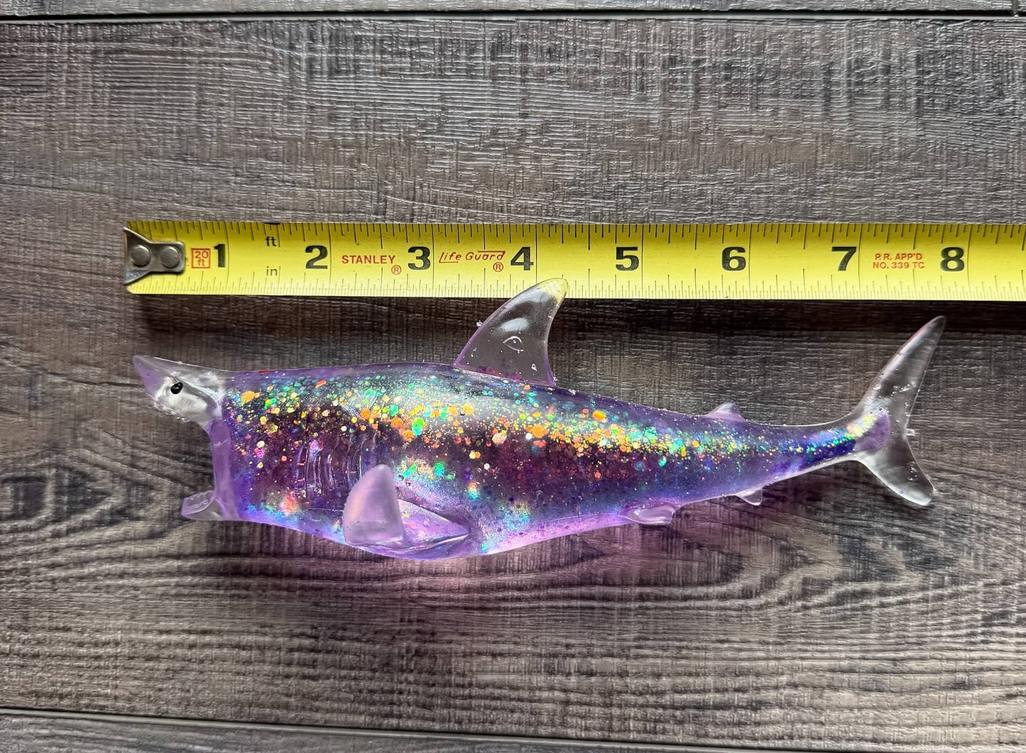 Squishy Glitter Maltose Shark Stress Toy