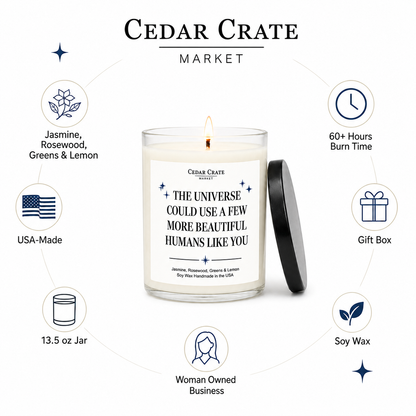 Thank You Candle - More Beautiful Humans Like You