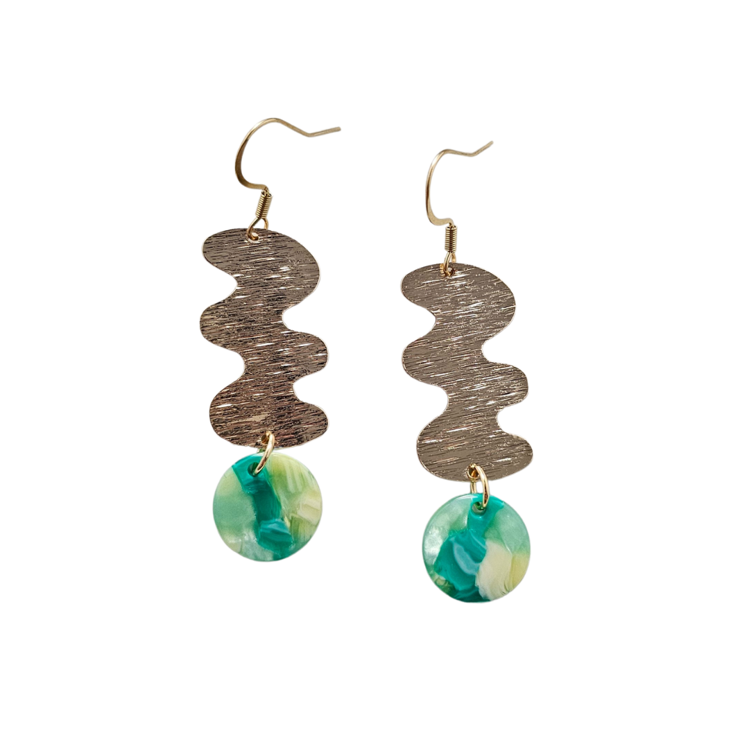 Hazel Earrings - Green