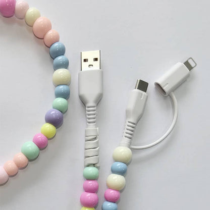 Phone Charger 2 in 1 Pastel Multi