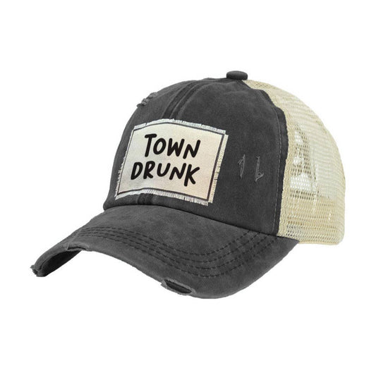 Town Drunk Vintage Trucker Hat