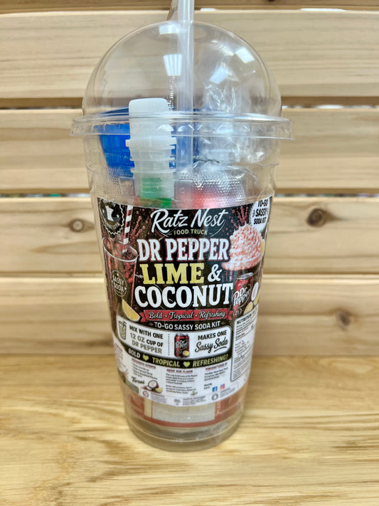 Sassy Soda To Go - Dr. Pepper Lime & Coconut