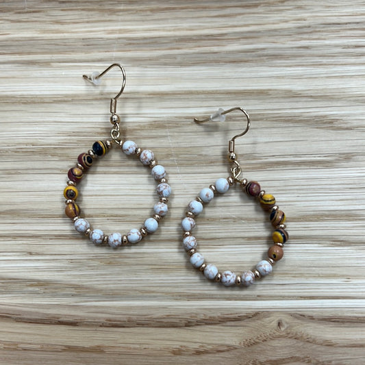 Beaded Hoop Earrings