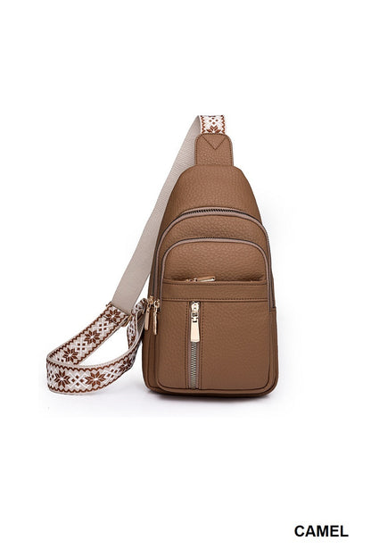 Vegan Leather Crossbody Sling Bag