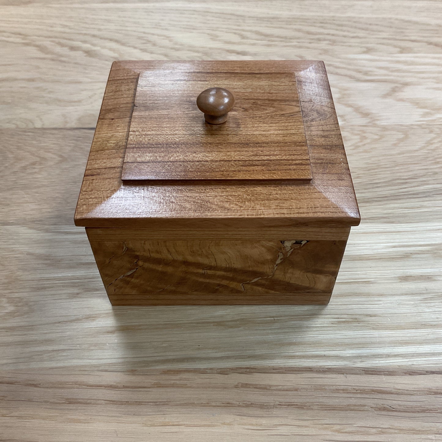 Square Wood Keepsake Box