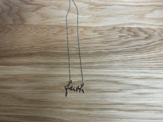 Silver Faith Necklace