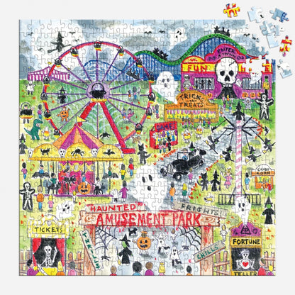 Haunted Amusement Park 500 Piece Puzzle