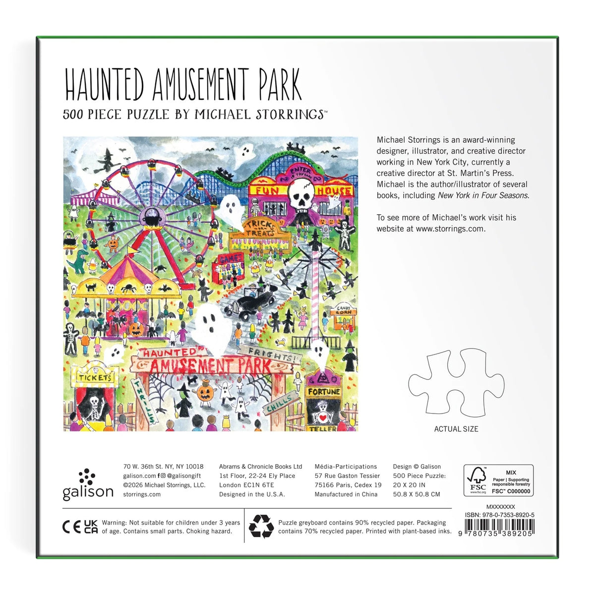 Haunted Amusement Park 500 Piece Puzzle