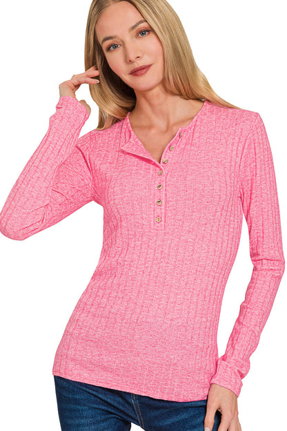 Fuchsia Long Sleeve Top