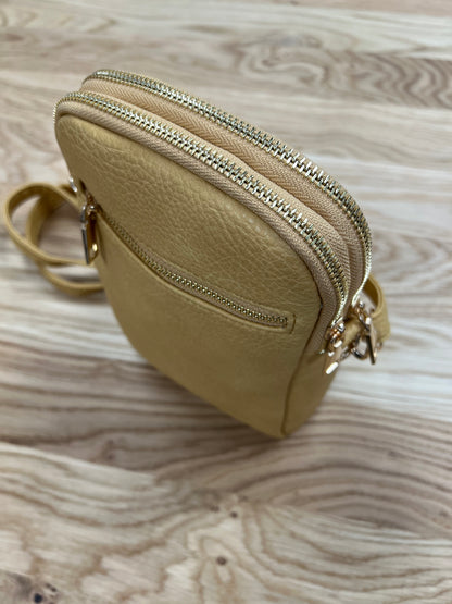 Crossbody With Front Pocket - Mustard