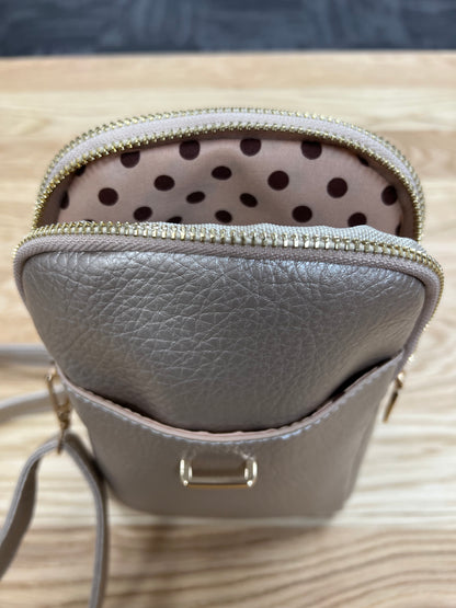 Crossbody With Front Pocket - Gold Shimmer