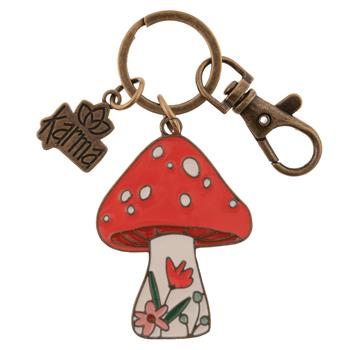 Enamel Keychain - Mushroom