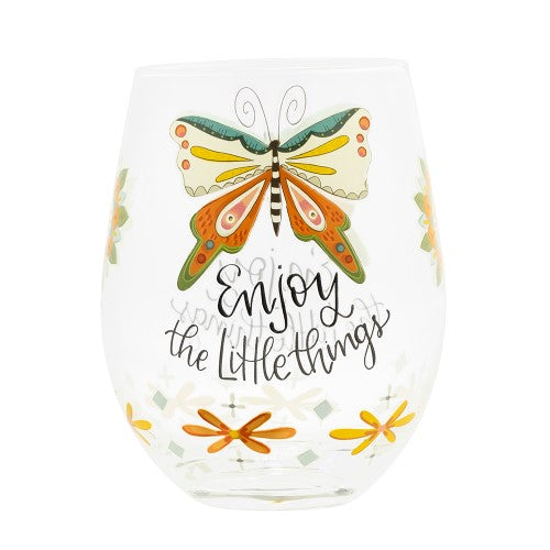 Little Things Stemless Wine Glass