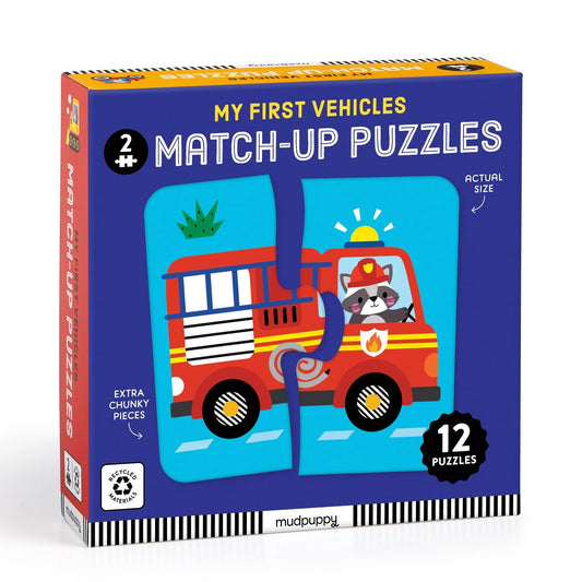 My First Vehicles 2 Piece Match-Up Puzzles