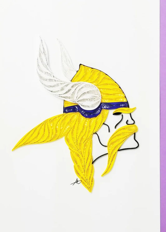 5x7 Quilled Greeting Card - Viking