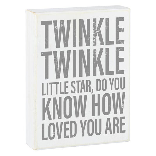 Box Sign - Twinkle Twinkle Little Star