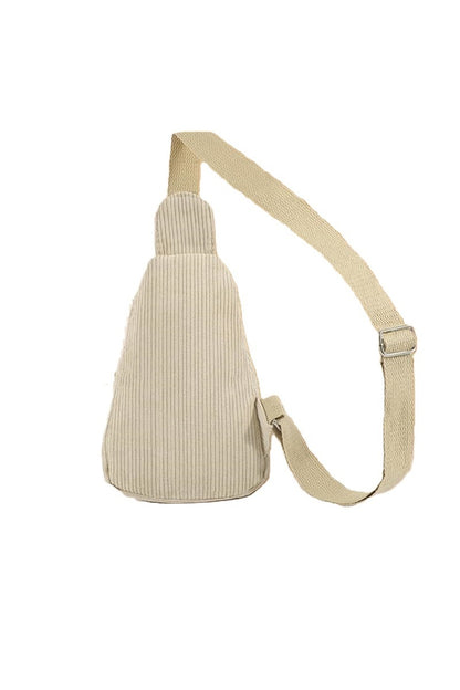 Corduroy Crossbody Sling Bag