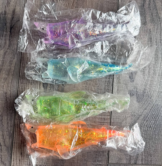 Squishy Glitter Maltose Shark Stress Toy