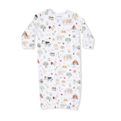 Cute Farm Animals Uni - Lap Shoulder Gown
